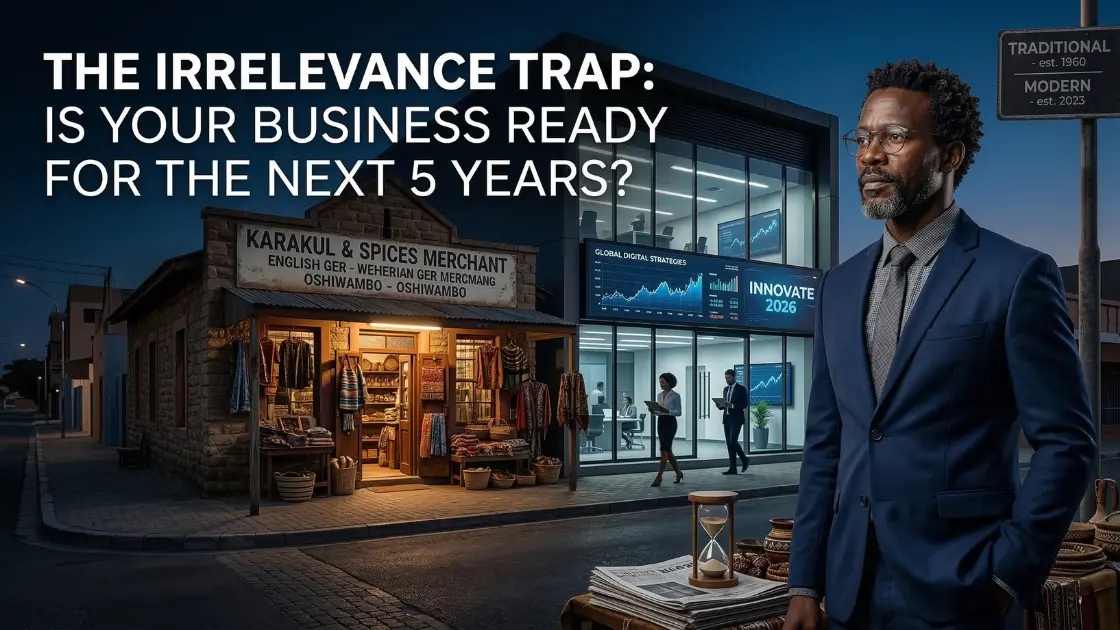 Business survival and brand strategy in Namibia - Avoiding market irrelevance in 2026 by Crevora.